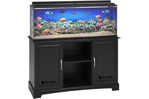 SHANRYA Skroutz Deals - Soporte para acuario de 55 galones, color negro