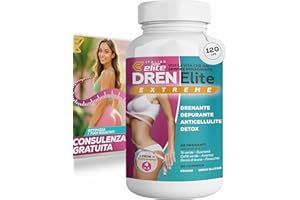Italian Elite® Dren Extreme, Drenante, Diuretico, Detox con Caffè Verde, Bromelina, Tè Verde. Combatte la cellulite e la ritenzione idrica nella donna
