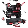 TRIVEX 39 PCS Tool Box, Tool Kit for Household Essentials, Multifunction Mini Tool Box Include Hammer, Knife, Scissors, Tape Measure, Screwdrivers, Pliers & Hex Keys