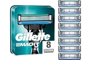 Gillette Mach3 Rakblad för Män, Paket av 8