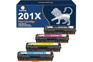 ColorKing Compatible for HP 201X 201A Toner Cartridges Replacement for HP LaserJet Pro M252dw Toner MFP M277n Toner M277dw M274n MFP M252n M277c6 CF400X CF400A CF401X (Black Cyan Yellow Magenta)