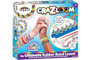 CRA-Z-ART Crazloom Loom Band Toys, Creative Toy, Rubber Band Toy, Friendship Bracelets, Latex Free Loom Bands, 600 Loom Bands