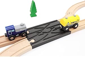 Locorico - Echangeur 2 Voies pour Train en Bois Compatible Brio