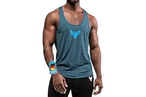 Fitness Method® Tank Top Herren - Extra Funktionelle Sport Bekleidung - verringert erheblich die Schweißbildung - Stringer Tanktop