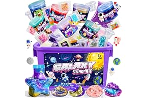 iKidiki Slime Enfant, Cadeau Fille 6 7 8 9 10 11 12 Ans Slime Fluffy avec Beaucoup de Décorations Mignonnes Loisirs Créatifs Fille 6-12 Ans Cadeaux d'anniversaire pour Enfants