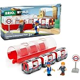 BRIO Londra Metro Treni Oyuncak | sesler ve ışıklar &ouml;zellikleri, karakterleri i&ccedil;erir, BRIO d&uuml;nya setleriyle uyumlu, ikonik Lo