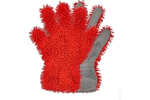 NIGRIN 20282 rękawica do mycia samochodu z siatką przeciw owadom, najbardziej chłonna mikrofibra, do samochodów, rowerów, motocykli, łodzi