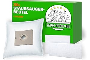 ‎SAUG-FREUNDE SAUG-FREUnDE I 20 Staubsaugerbeutel für Severin BC 7045 S Power Snow White, snowwhite, BC 7041, BC 7044, BC 7046, BC 7055, BC 7056, ALDI QUIGG 5390, kompatibel zu Severin SB 7218 (20x DA6)