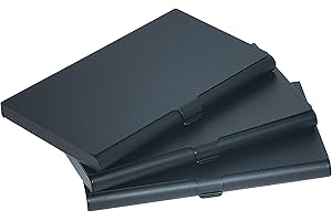 homEdge Tarjetero, Negro -, Minimalista