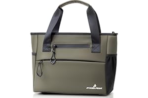 PYKES PEAK Golf Round Tote Bag | Ultra-Lightweight 340g, 10L Capacity, Waterproof, Versatile Cart Bag for Men & Women | Golf Bag for Accessories & Essentials | 5 Colours | Designed in Japan