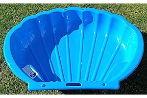 thorberg Sandbox Sandkasten Sandmuschel Muschel groß 108x79cm XL, 5 Farben! (1xblau)