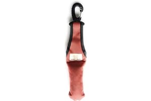 Dogs and More - Bringsel mit leichtem Wirbelkarabiner in Rot (Verweiser-Dummy)