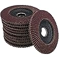 AB Tools 10 x Flap Discs 40 Grit Angle Grinder 4.5" (115mm) Flat Sanding Grinding AU025