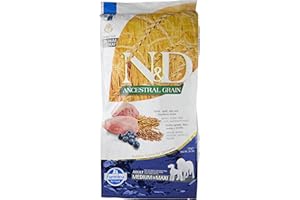 FARMINA N&D ANCESTRAL GRAIN DOG LAMB, SPELT, OATS AND BLUEBERRY ADULT MEDIUM & MAXI 12KG