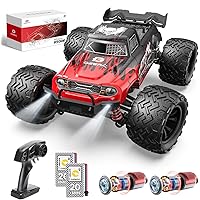 DEERC Ferngesteuertes Auto, 1:16 Maßstab RC Auto für Erwachsene, 40 KM/H, 4WD All Terrain Off-Road 2.4Ghz RC Crawler mit LED 