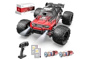DEERC Ferngesteuertes Auto, 1:16 Maßstab RC Auto für Erwachsene, 40 KM/H, 4WD All Terrain Off-Road 2.4Ghz RC Crawler mit LED Licht, 2 Batterien, Spielzeug Geschenk für Kinder