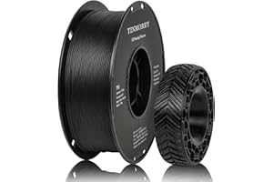 TINMORRY TPU Filament 1.75mm, TPU 95A Flexible 3D Printer Filament with Glossy Finish, Suitable for Most FDM 3D Printers, 1kg Spool (2.2 lbs), Black