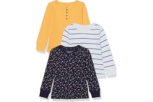Amazon Essentials T-Shirt Termica a Maniche Lunghe Bambine e Ragazze, Pacco da 3