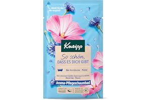 Kneipp Aroma-Pflegeschaumbad So schön, dass es dich gibt - Badezusatz mit hochwertigen Extrakten aus Bio Kornblume und Malve - 50ml