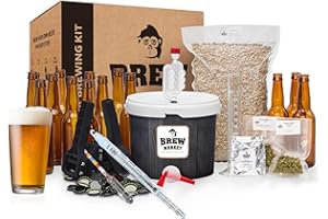 Brew Monkey® Bierbrauset IPA | Luxe Set 5 Liter Bier | 5,7% Vol. | Bier Brauen in der Küche | Bier Brauen Set zum Selber Brauen | Männergeschenke | Geburtstagsgeschenk für Männer