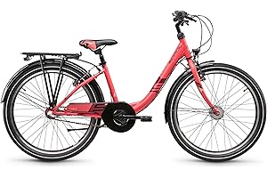 S’COOL S'COOL Wave Steel LTD Jugendfahrrad | 20, 24 und 26 Zoll Fahrrad für Kinder und Jugendliche | Fahrrad für Mädchen mit komfortabler Sitzposition | Kinderfahrrad mit hochwertigen Shimano Komponenten
