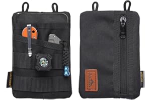 ‎VIPERADE VIPERADE VE3 EDC Pouch Klein EDC Werkzeugtasche Organizer Tasche Pocket Organizer Nylon Multitool Tasche Klein für Taschenlampe Multitools Stift Notizbuch