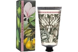 The English Soap Company Kew Gardens Magnolia and Pear Hand Cream - Luxury Moisturising Hand Cream with Aloe Vera, Shea Butter and Beeswax - Floral Fruity Scent, Cruelty-Free, Made in England - 75ml