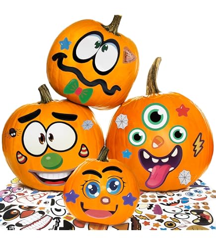 Halloween-Aufkleber Set – 250 Stück Mit Geistern, Kürbissen & Mehr