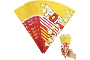 TOYANDONA Scatola Popcorn Carta Sacchetti Per Popcorn In 100 Con Punte Affusolate Sacchetti Per A Di Accessori Per Macchine Per Per Bar Serate Di Cinema