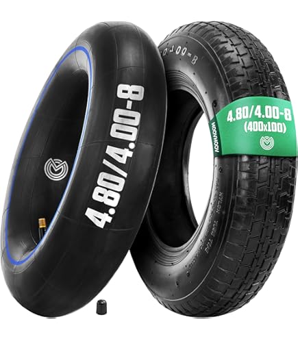 Camera D'Aria Per Carrello 4.80/4.00-8 | Gomma Butilica | Valvola Piegata | Per Ruote Pneumatiche