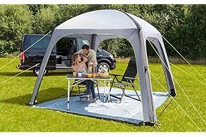 ‎BERGER BERGER Gazebo Air Deluxe │ 3 m x 3 m UV50+ Grey Inflatable Party Tent Air Tent Air Gazebo for Camping or Garden Gazebo 3 x 3 m │ Includes Carry Bag and Air Pump, WS 3000 mm