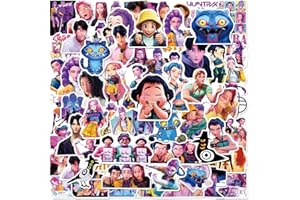 LEIAOLY 60 PCS Movie Hunters Stickers, Anime Stickers Waterproof Vinyl Decals Laptop, Cell Phones, Water Cups Stickers