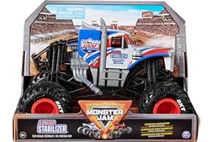 Monster Jam, Lucas Stabilizer Monster Truck, detailreiches Metall-Spritzguss-Fahrzeug zum Spielen und Sammeln im Maßstab 1:24, Spielzeug für Kinder ab 3 Jahren