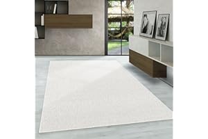 Carpetsale24 Alfombra Salon de Pelo Corto 240 x 340 cm Crema - Alfombras de Habitacion Diseño Monocolor Sala de Extrasuave - Moderna Alfombra Dormitorio, Alfombra Cocina, Tapete Sala