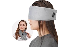 ARRIS Maschera per gli occhi riscaldata, cuscinetto caldo per il trattamento della blefarite e della secchezza oculare (Grigio)