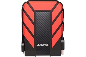 ADATA Dashdrive Durable HD710 Pro External Hard Disk Drive, USB 3.1 (1TB, Red)