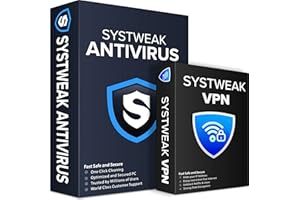 Systweak Antivirus et Systweak VPN pour Windows 1 PC, 1 an | Protection en temps réel | Navigation privée | Pare-feu | Sécurité totale (livraison par e-mail uniquement en 2h - pas de CD)