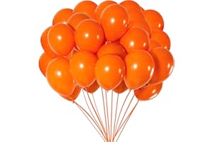 JARTTY Palloncini Arancioni Arancione 100 Pezzi 12 Pollici Palloncini Halloween Fidanzamento Matrimonio Anniversario Compleanno Festa Battesimo Baby Shower Laurea Decorazioni