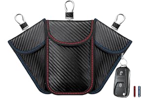 AIYOUMI 3 Pack Faraday Pouch for Car Keys 2025 Upgraded｜Car Anti-Theft Key Pouch Faraday Bag｜Car Key Signal Blocker Pouch｜RFID Blocker Bag for Car Security