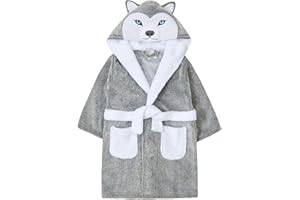 Undercover Robe de chambre à capuchon en polaire douce pour garçon