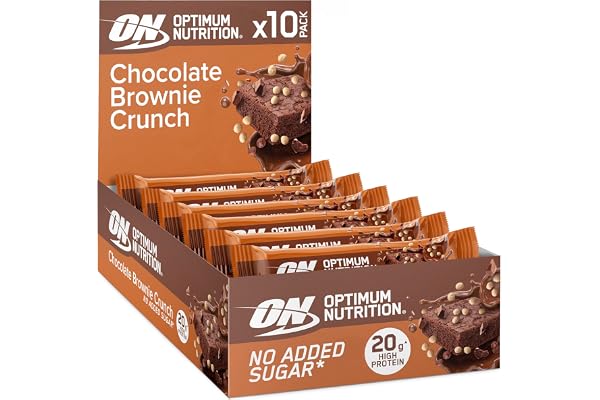 Optimum Nutrition Protein Crisp Bar (10x65g) Croustillant au chocolat et au brownie
