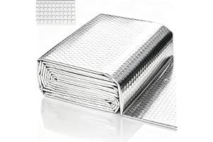 NETFLO Dubbelsidig aluminium-bubbel-isolerings- och isoleringsfilm 120 cm x | 3 mm tjocklek – värmereflektionsfilm för radiatorer, tak, fönster och dörrar, husbil, fordon och rör