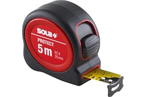 Flexómetro Sola Protect, metro flexible, 5 m – 25 mm, Clase II