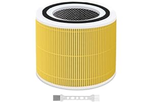 LAUKOWIND 1 unidades Core 300 Filtro para Levoit Core 300, Core 300s, Core 300-RF, 3 en 1, filtro HEPA H13 de carbón activado, purifica hasta el 99,98% para dueños de mascotas, fumadores y personas alérgicas