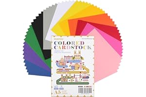 PENPRIS 60 fogli di cartoncino colorato - A5 250 g/m² carta cartoncino 12 colori vivaci 92 libbre carta piegata per bambini principianti adulti progetti fai da te di arti e mestieri PAC09MXA560