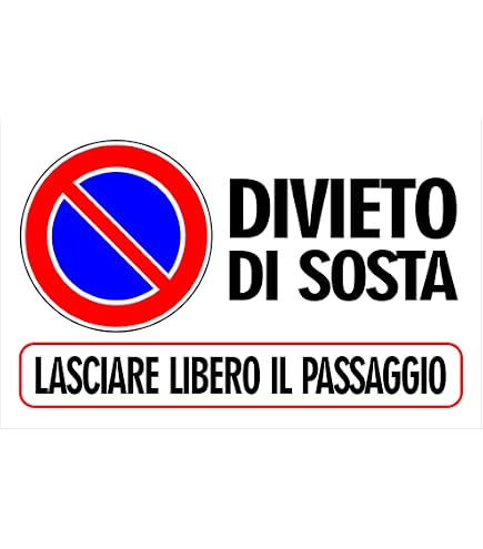 M-ITALY Cartello Parcheggio Riservato Disabili - Adesivo, Forex O Alluminio - 30x42 Cm - Made In Italy