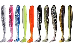 ‎NJORD KALASTUS Njord Kalastus Zander Gummiköder Set | Shad Gummifisch Set, Größen Wählbar: 7,5cm 10cm 12cm | Gummiköder Zander in fängigen Farben | Zander Gummiköder | Zander Gummifische Set