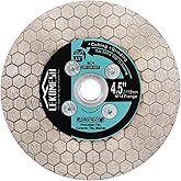 LEKOMESH Diamond Disc 115 mm M14 | 2 in 1 Disc for Cutting and Sanding of Porcelain, Tile and Marble | Professional Double Si