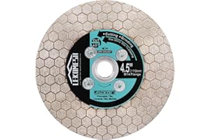 Discos Diamante 115MM para Porcelanico - Doble Cara Disco de Corte y Rectificado Diamante Ultrafino LEKOMESH para Cortar Esmerilar Cerámica Azulejos Mármol Granito Piedra Artificial,Rosca M14