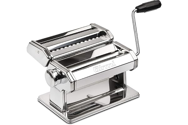 Girmi IM90 Voiture pour là Pâtes, 9 Ajustements, Patin à Roulettes dans Aluminium de 15 cm, Acier INOX